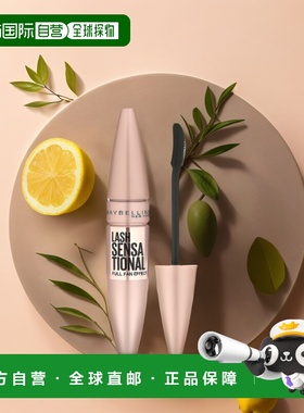 香港直邮Maybelline美宝莲睫毛膏经典黑自然纤长9.5ml正品