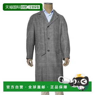 自营kiton基顿威尔士王子羊绒纽扣大衣-白色、黑色 美国奥莱直发