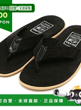 日本直邮Island 拖鞋凉鞋经典人字拖凉鞋黑色男士拖鞋 PT203SL BK