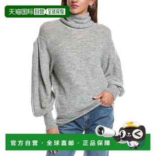 美国奥莱直发高领 灰色 自营IRO Edyna羊驼毛混纺毛衣