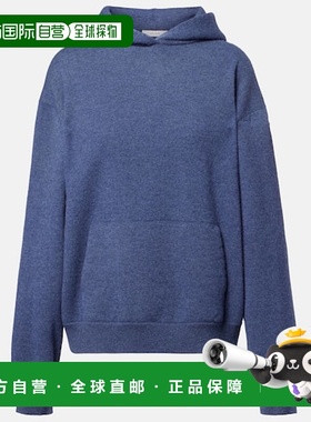 1h可退 香港直邮The Row 女士 Levine 羊绒运动衫 blue蓝色 舒适