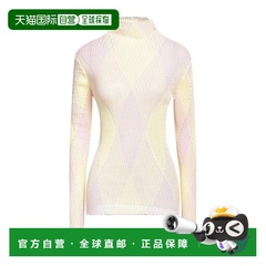 香港直邮Burberry 巴宝莉 女士 高领上衣 yellow黄色 舒适时尚