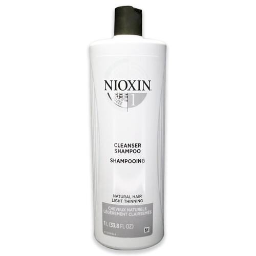 美国直邮Nioxin丽康丝男女通用1号系统清洁洗发水1000ml