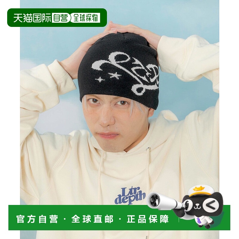 1h可退 日本直邮LTR DEPTH 男女同款 心形图案单层针织帽 仿毛质
