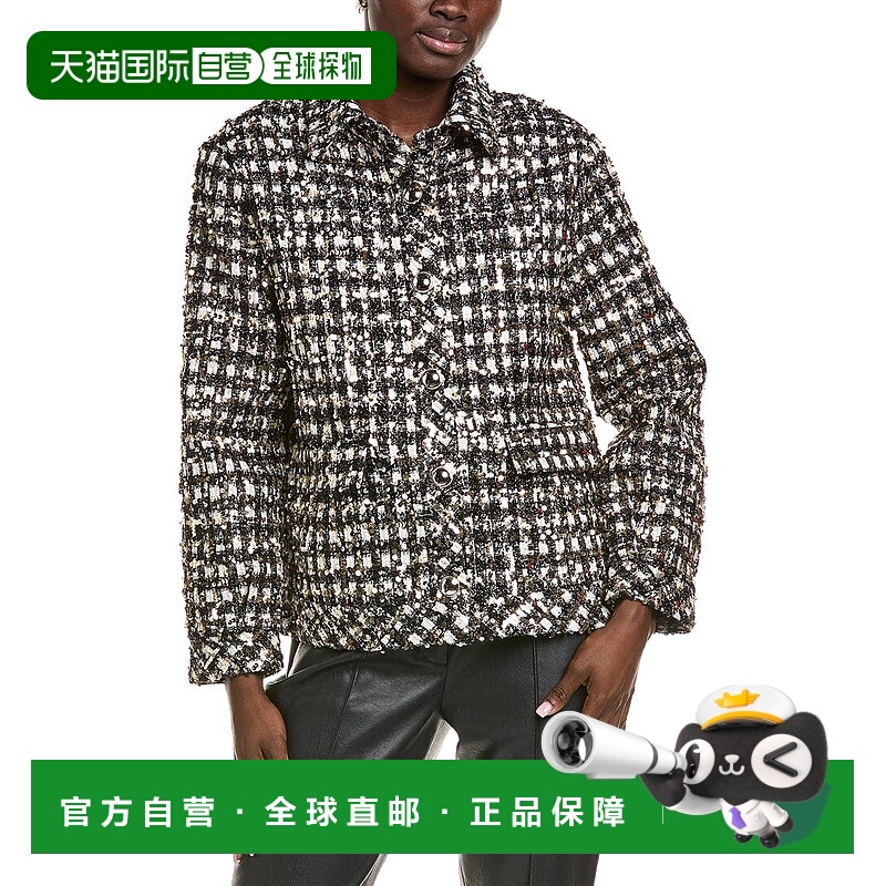 自营Endless Rose Sequins Check Jacket - black 美国奥莱直发