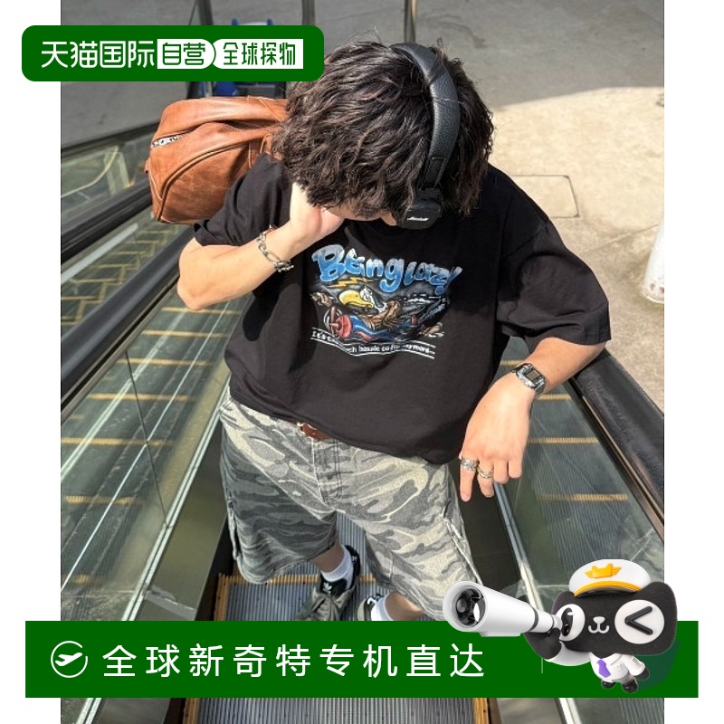 1h可退 日本直邮INTER FACTORY男女同款原创图形T恤 夏季百搭长袖