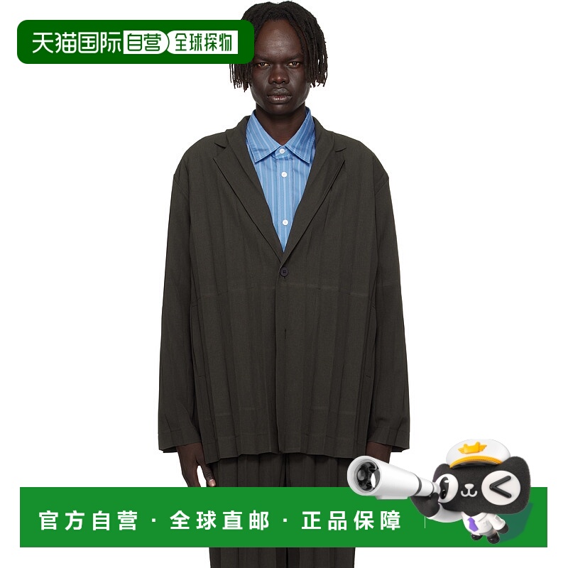 香港直邮Homme Plisse Issey Miyake 男士 棕色 Edge Ensemble 西