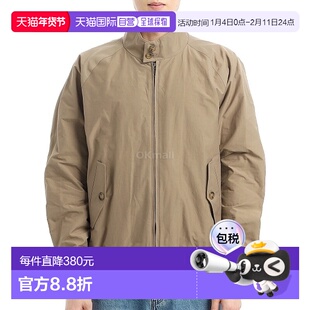 韩国直邮Baracuta男款夹克外套卡其色拉链长袖BRCPS0001BCNY1710