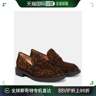 Gianvito 香港直邮潮奢 Harris 女士 豹纹绒 吉安维托 Rossi 罗西