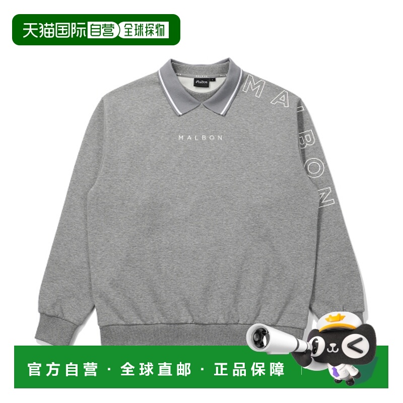 韩国直邮MALBON GOLF 男士卫衣M4421PFS02MGR M Script Brushed C
