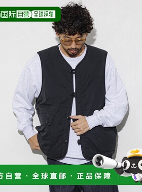 日本直邮FREAK'S STORE 宽松版型可两面穿军绿色毛圈背心 [979082