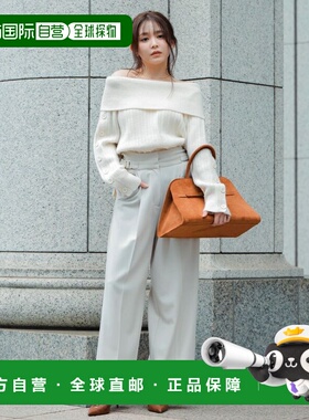 1h可退 日本直邮dazzlin 女装 高腰直筒西裤 侧边腰带设计 022610