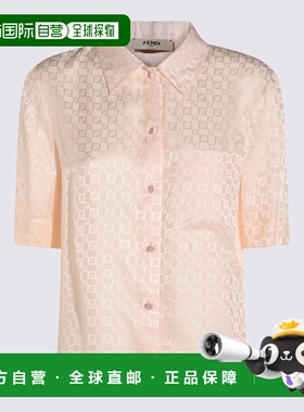 香港直邮FENDI 女士衬衫 FS8254AUQGF1RX0 SS2025 白色 FF SILK S