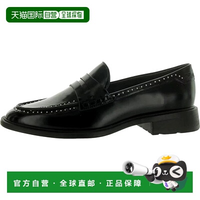 自营Franco Sarto Eden Loafers Women's Black Studded Moc Toe