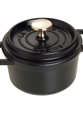 日本Staub小型双手铸件搪瓷锅兼容IH砂锅菜40509-476