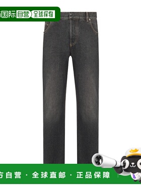 香港直邮DIOR 女士牛仔裤 552P32A3003X9108 AW2025 灰色直筒裤