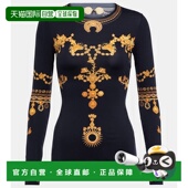 香港直邮Marine Serre 女士 1h可退 印花针织上衣 003716