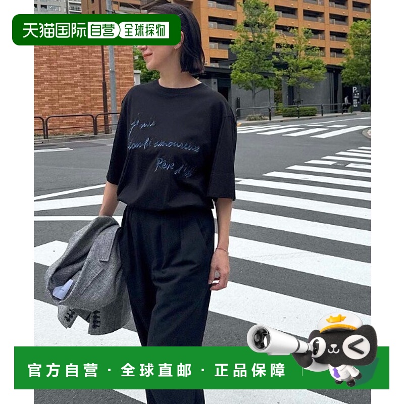 1h可退 日本直邮styling/×KEITA MARUYAMA 女士 全棉刺绣T恤 字