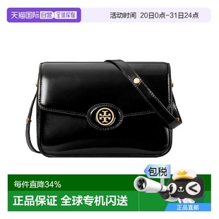 Burch湯麗柏琦專柜款 香港直郵Tory ROBINSON翻蓋斜挎漆皮女單肩包