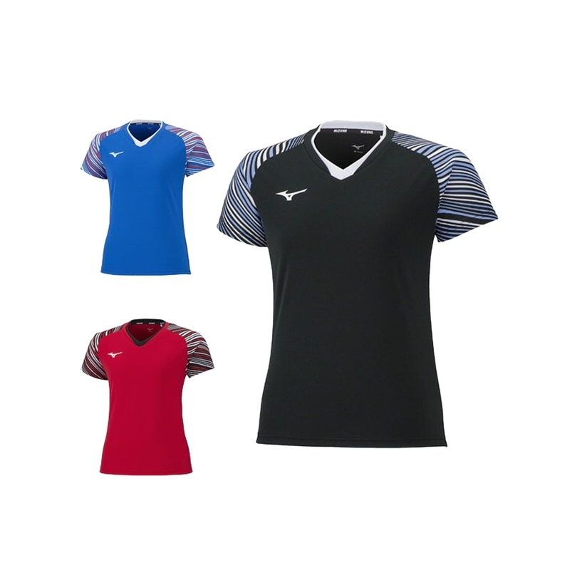 日本直邮 [美津浓网球/羽毛球服(女)] 比赛衬衫/女(62JA2701)