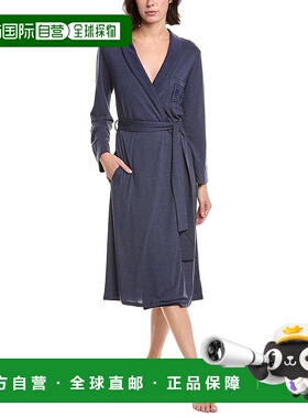 自营Natori Shangri La Robe - blue 美国奥莱直发性感睡袍