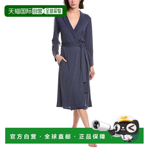 自营Natori Shangri La Robe - blue 美国奥莱直发性感睡袍