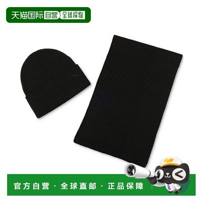 【美国直邮】calvin klein 通用 帽子刺绣围巾毛线帽