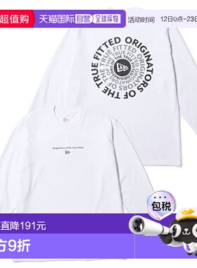 日本直邮NEW ERA Circle OOTTF 长袖运动T恤白色常规版型14682682
