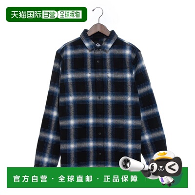 日本直邮QUIKSILVER DNA FLANNEL 法兰绒衬衫 黑色
