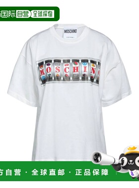 1h可退 香港直邮Moschino 莫斯奇诺 女士 T恤 white白色 舒适时尚