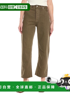 自营 Madewell The Darted Driftwood棕色桶牛仔裤棕色 美国奥莱
