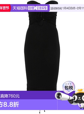 香港直邮Wolford 女士 Fatal 无肩带褶饰迷你连衣裙 57161抹胸