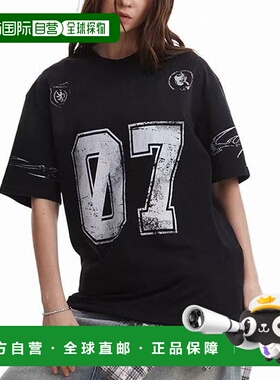 日本直邮WESTSEA男女同款复古数字印花游戏短袖T恤 SELAB21T0716