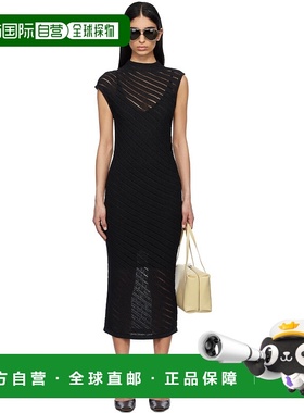 1h可退 香港直邮潮奢 Calvin Klein 卡尔文 克莱恩 女士 黑色 Tex