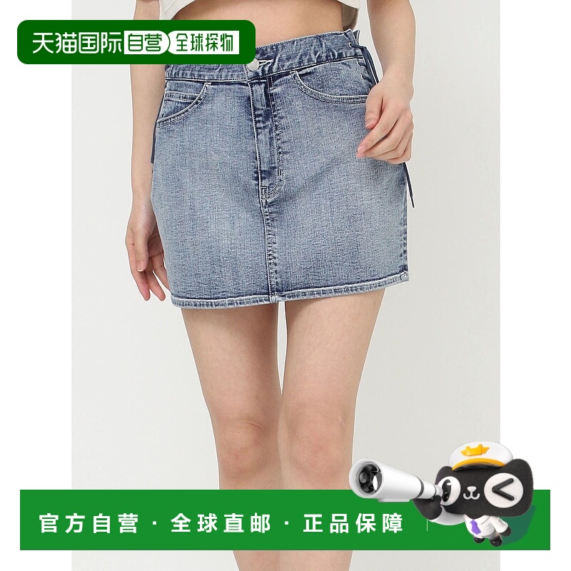 1h可退 日本直邮EATME女士蕾丝绑带牛仔裙(可作套装) 342442500