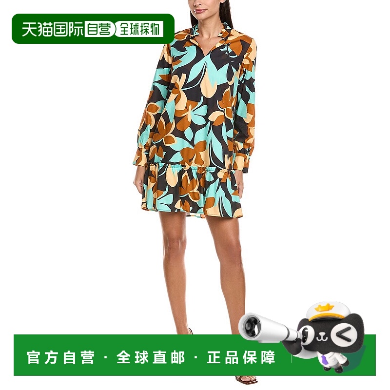 自营tyler boe Leah Shift Dress - brown 美国奥莱直发