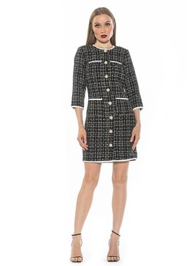 alexia admor【美国奥莱】直发 Kate 连衣裙 - 黑色多色