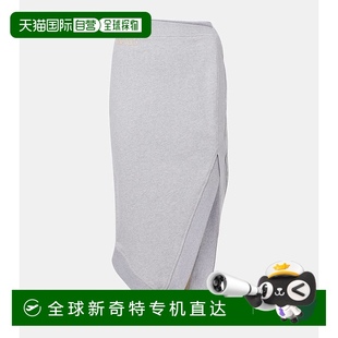 女士 1h可退 Attico 香港直邮潮奢 徽标不对称棉质针织中长半 The
