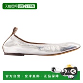 美国奥莱直发女鞋 自营 一脚蹬 皮革 银 lanvin芭蕾舞女 朗雯