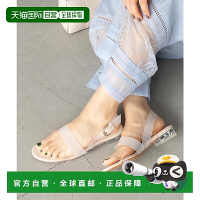 日本直邮RANDA 透明腰带平底凉鞋 RA041BW13366 凉鞋单鞋