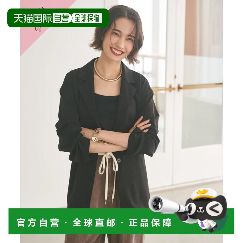 日本直邮NICE CLAUP 收腰西装外套 黑色