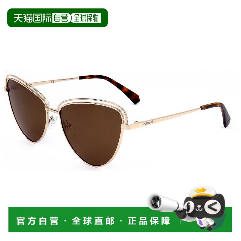 自营 polaroid宝丽来女士57毫米金色太阳镜-金色 美国奥莱直发