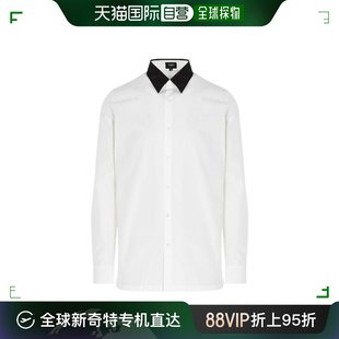 Fendi 芬迪 男士 香港直邮潮奢 修身 对比色领衬衫