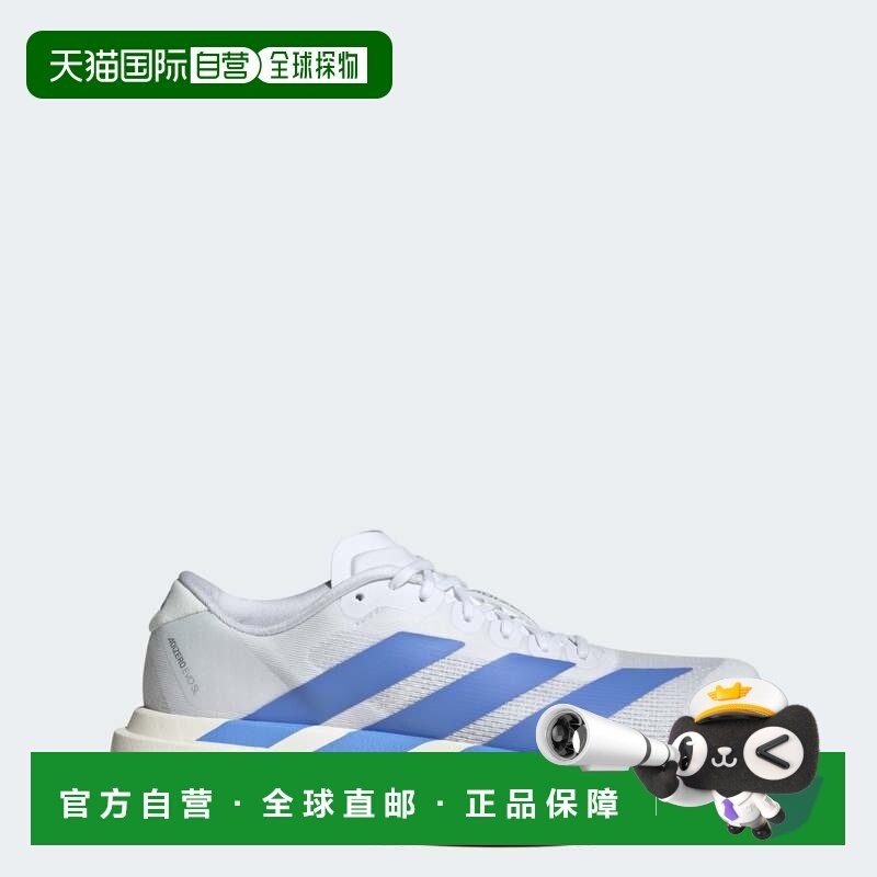自营Adidas阿迪达斯Adizero EVO SL女鞋舒适低帮白蓝跑步鞋JS4454