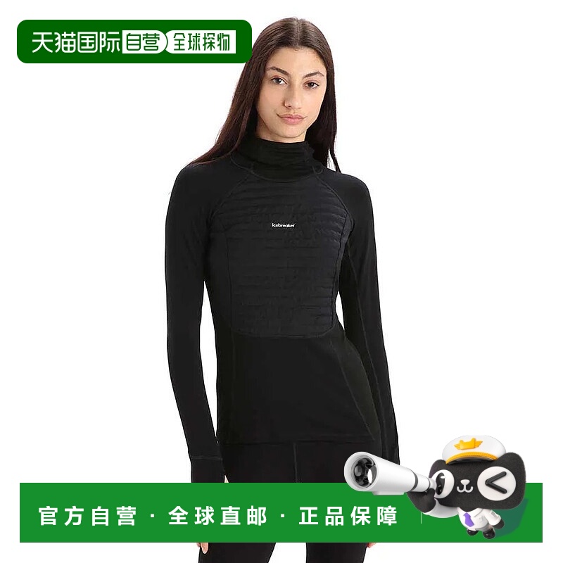香港直邮ICEBREAKER Zone 针织保暖运动衫 女士长袖户外卫衣帽衫
