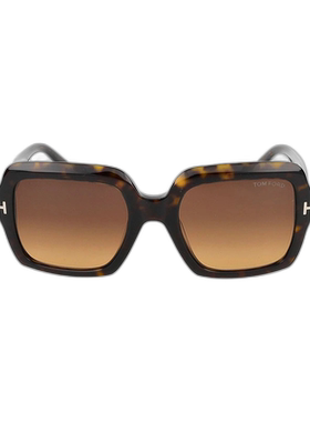 香港直邮TOM FORD 女士眼镜 FT108252F AW2025 棕色 方形太阳镜