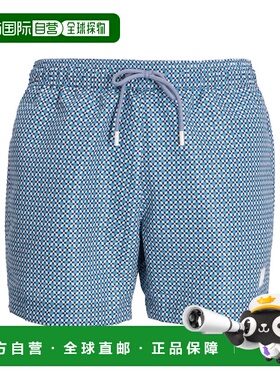 1h可退 香港直邮BOSS 波士 男士 Hugo 標誌貼片抽繩泳褲 50518968