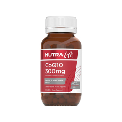澳大利亚直邮Nutra Life COQ10 300mg 60c 辅酶q10胶囊300mg 60粒