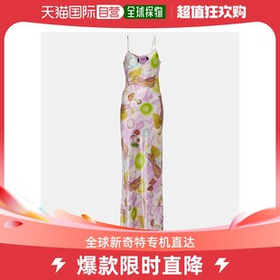 RODARTE 香港直邮潮奢 女士花朵装 饰印花真丝吊带连衣裙