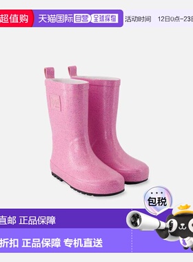 自营deux par deuxRain Boots in Natural Rubber Pink Glitter -